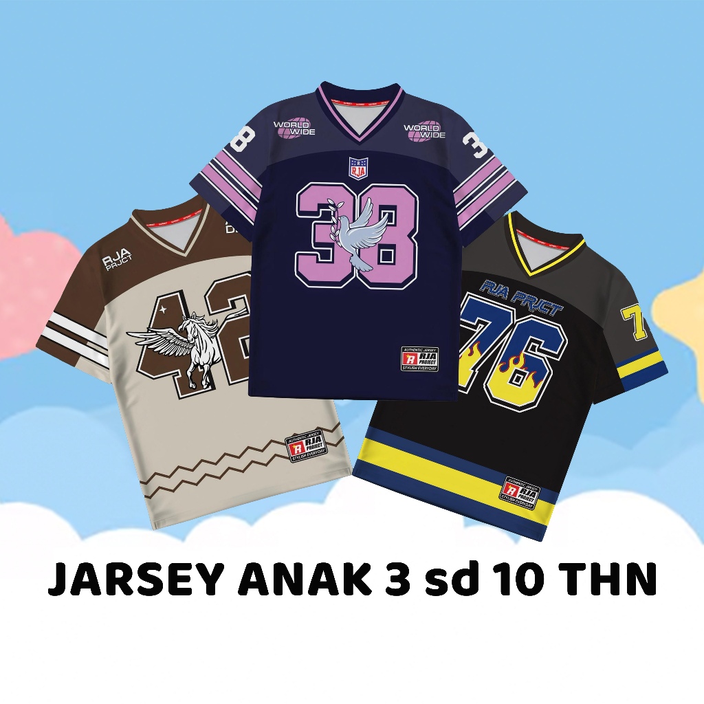 Unisex Kids Jersey 38 Hockey Rugby Oversize เสื้อยืดอายุ 3–10 ปี