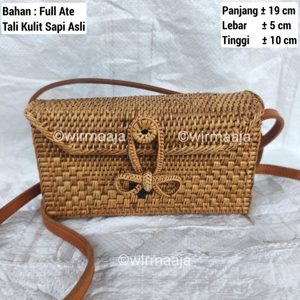 กระเป๋าหวายขนาดเล็ก Ate Malboro เต็มรูปแบบ