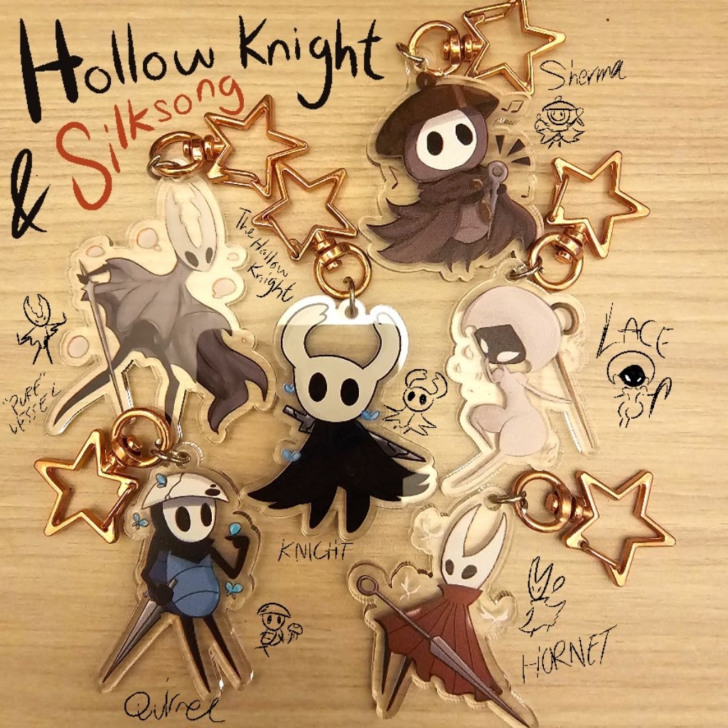 พวงกุญแจอะคริลิค - Hollow Knight & Silksong