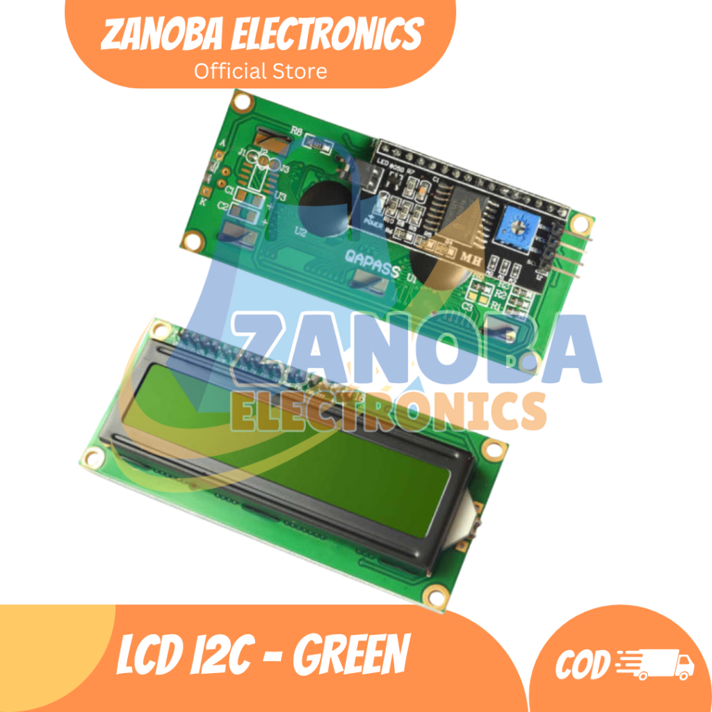 LCD I2C + สีเขียว***