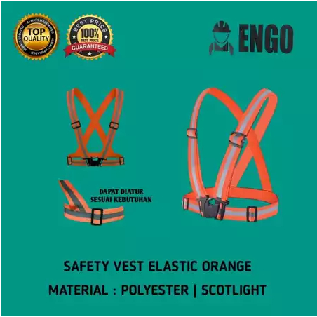 ELASTIC RUBBER SAFETY Vest V Safety Vest Bicycle Project Scotlight Rubber Safety Vest V Outdoor Oran