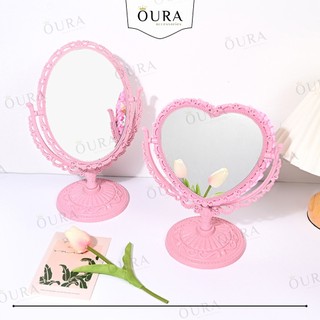 Cermin Meja Hias Aesthetic Kaca Makeup Elegan Dekorasi Meja Rias Cermin Minimalis Kekinian