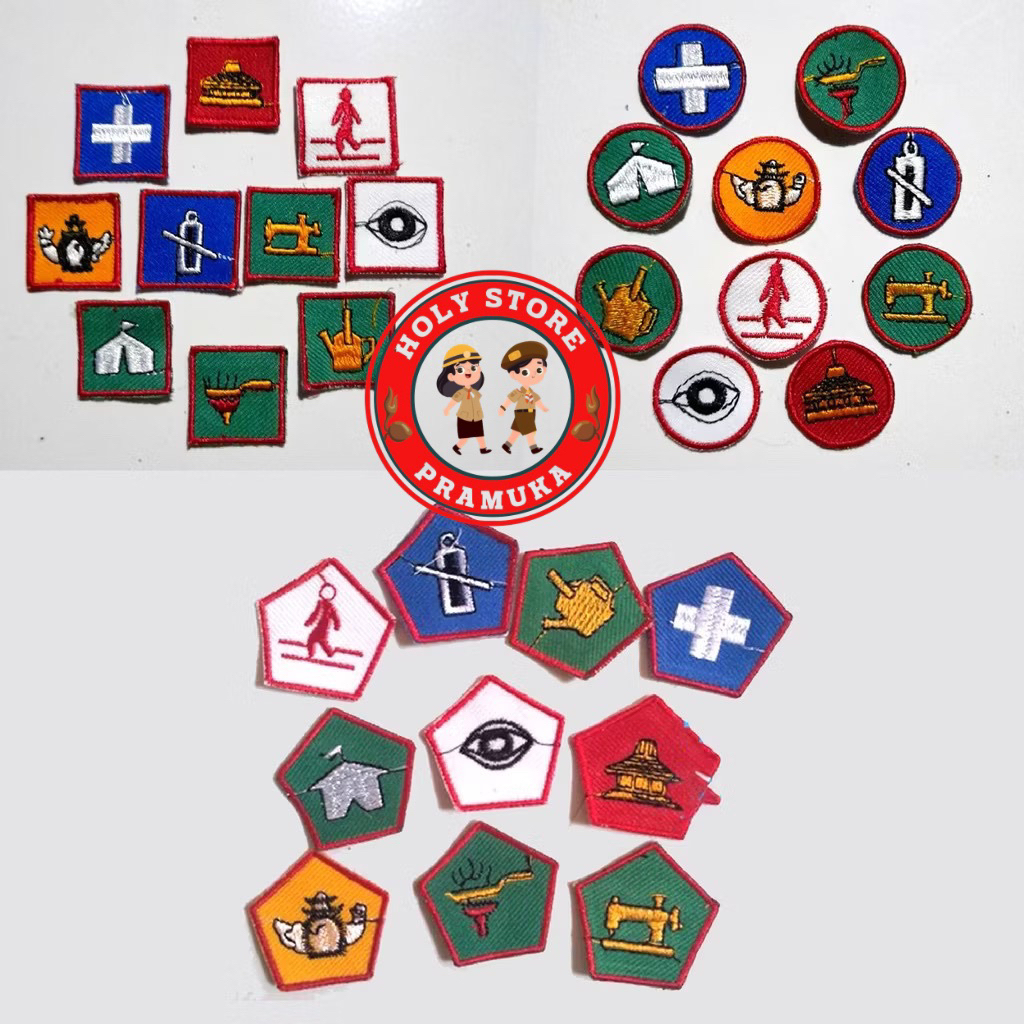 TKKs บังคับ 1 ชุด 10 ชุดสําหรับลูกเสือ Saga - Pemalang - Penegak Purwa Madya Utama เย็บปักถักร้อย