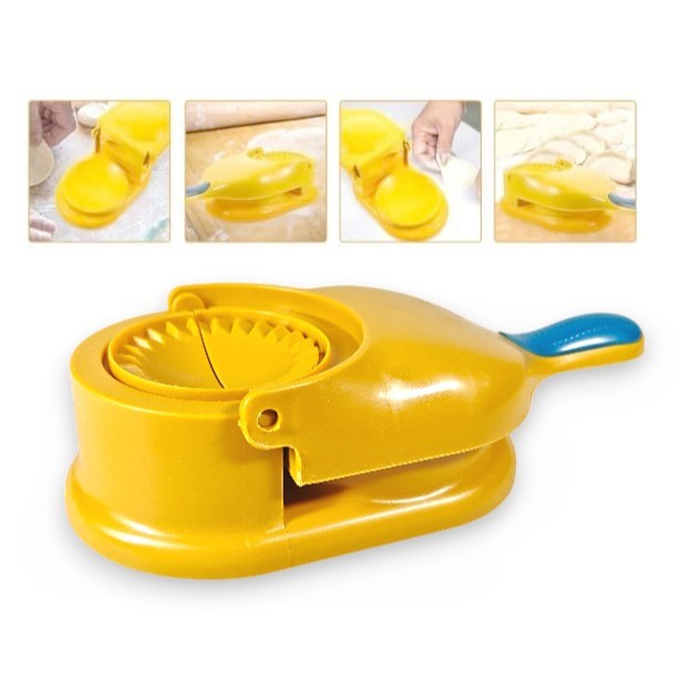 JK DUMPLING & PASTEL MOLD 2IN1 LB01 YELLOW LIUBINEE