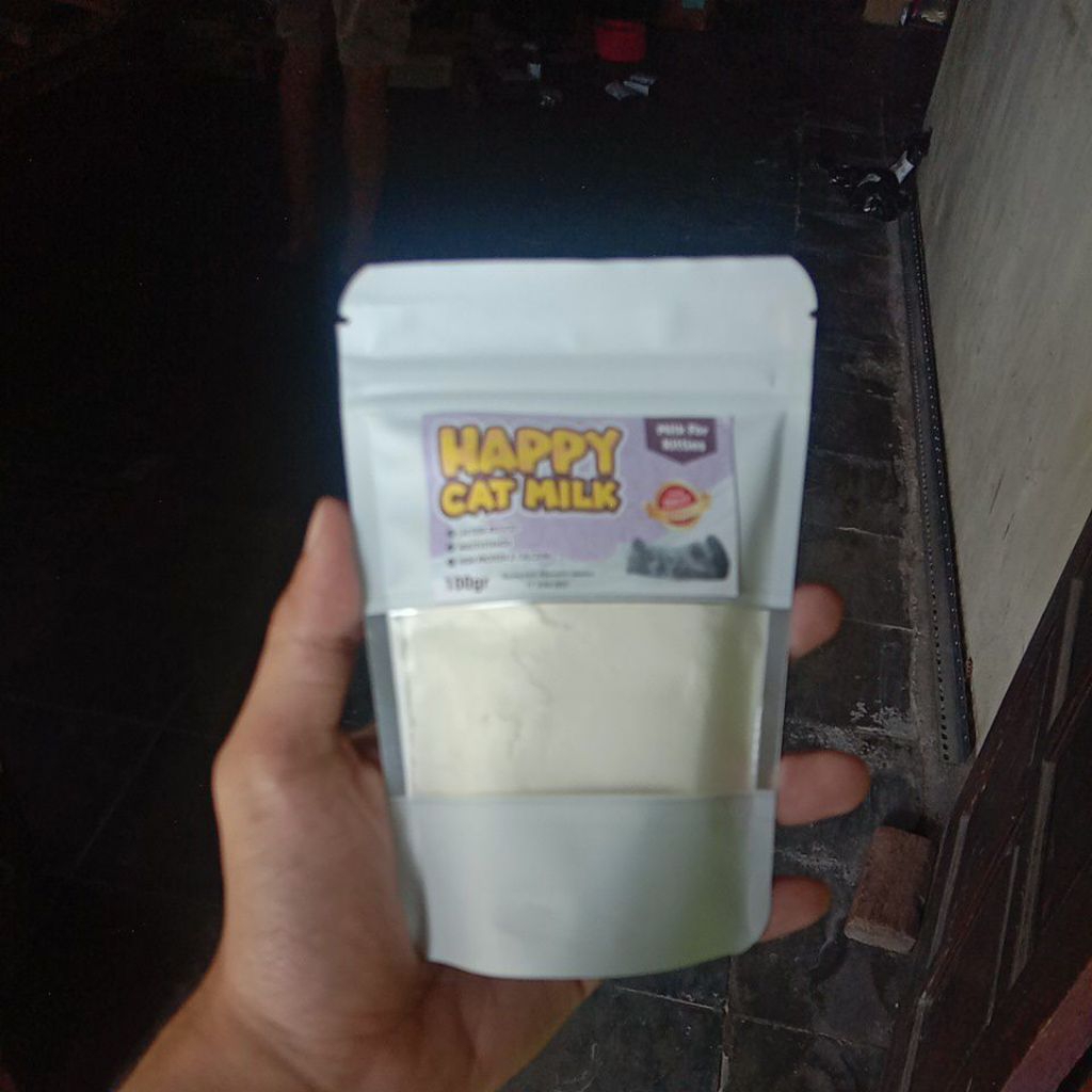 Happy Cat นมแมวอ่อน เหมาะสําหรับลูกแมว HAPPY CAT MILK PREMIUM 100gr QUALITY MILK VERY SUITABLE FOR K
