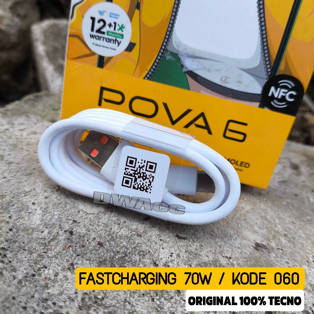 TECNO POVA 6 PRO/ POVA 6 Fastcharge 70W สายเดิม 6 Ampere