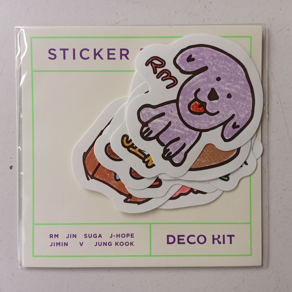 BTS Sticker Pack (7 ชิ้น) Deco Kit RM Jin Suga J-Hope Jimin V Jung Kook เพลงสดใสอย่างเป็นทางการ & Hy