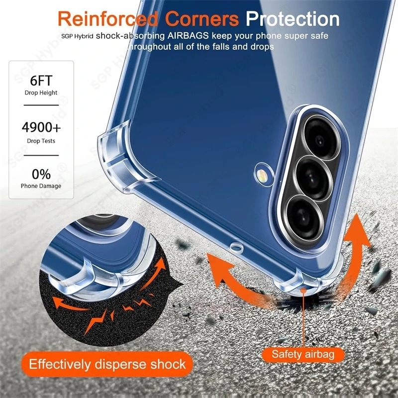 EllaStuff Case SAMSUNG A17 4G / 5G Softcase AIRBAG CLEAR Casing SAMSUNG A17 4G / 5G