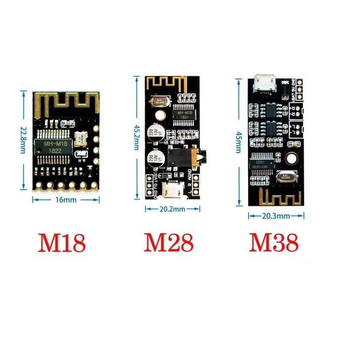 โมดูลบอร์ดรับสัญญาณเสียงบลูทูธไร้สาย MH-MX8 M18 M28 M38 4.2 สเตอริโอ