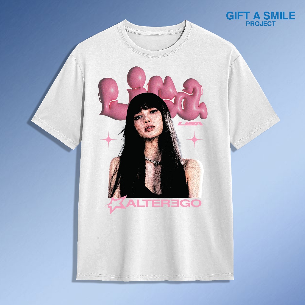 เสื้อยืด KPOP แบบกําหนดเองของ Blackpink - Lisa - ALTEREGO
