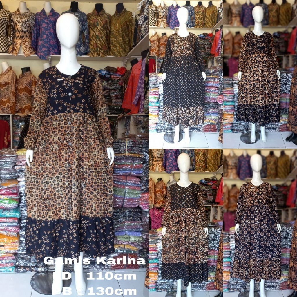 Karina Batik Cap Dress
