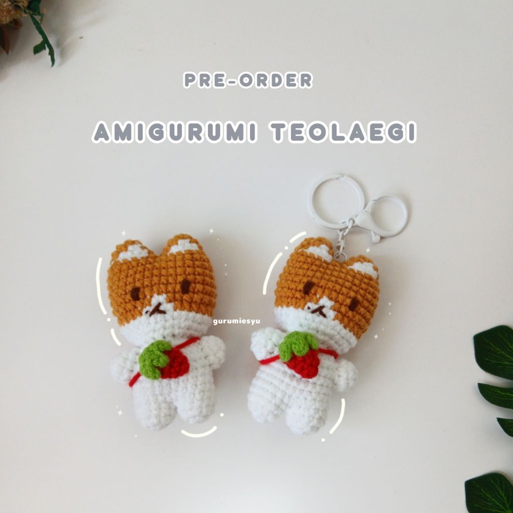 [GURUMIESYU] PRE-ORDER AMIGURUMI TEOLAEGI || ตุ๊กตาถัก Fanmade Bagcharm || แรงบันดาลใจจาก BAEKHYUN T
