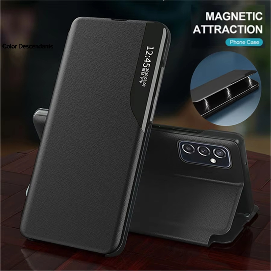 [ Poco C40 / C55 / C65 / C71 / C75 ] Premium Flip Cover Case Smartview High Copy Non Magnetic / Case
