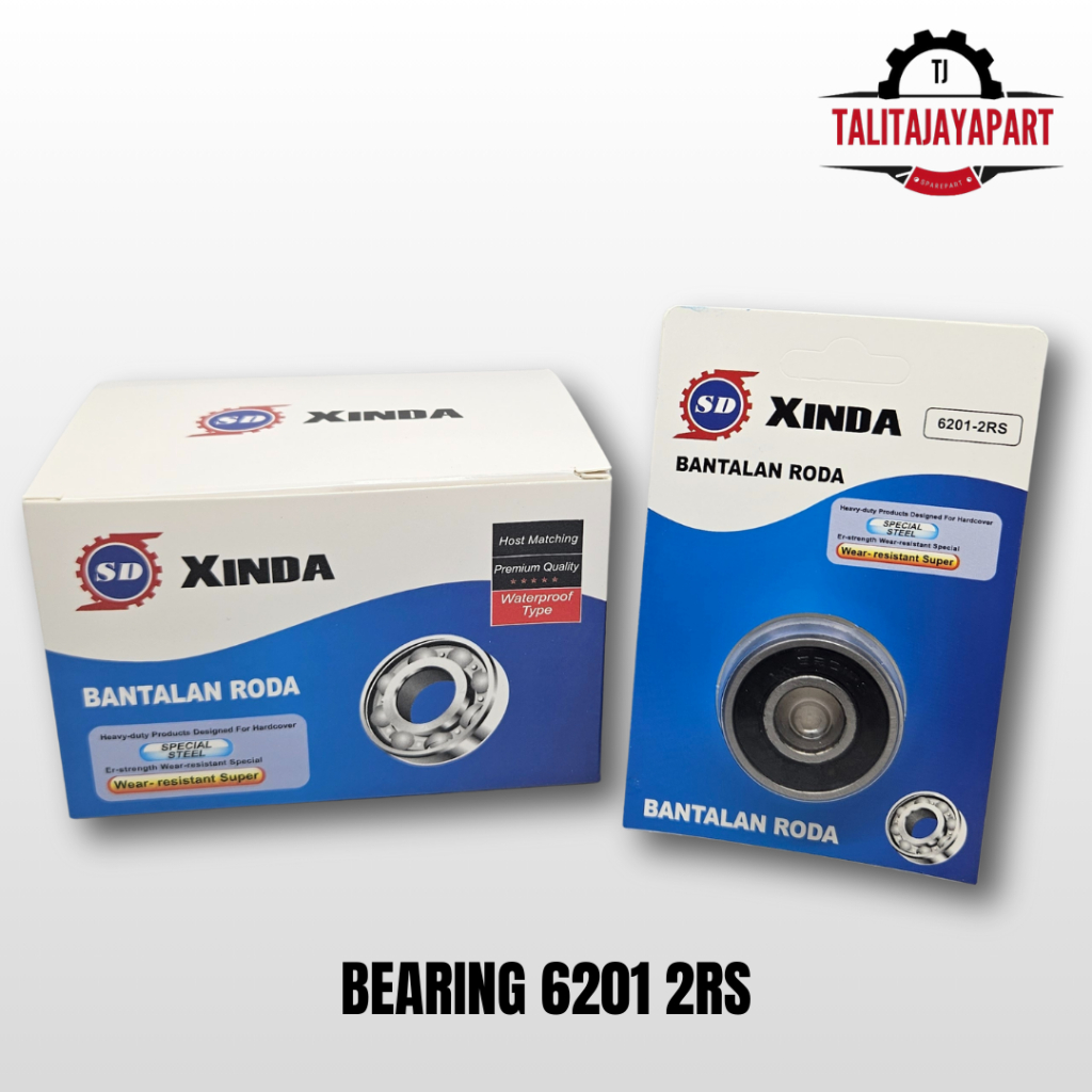 แบริ่ง 6201 2RS Xinda - Bearing Laker Laher Xinda 6201-2RS (นาที 10)