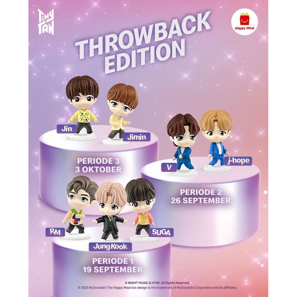 Happy Meal McD Toys Tiny Tan bts McDonald Toy ซีลเดิมใหม่