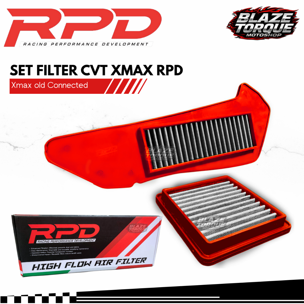 ชุดกรองสแตนเลส Xmax CVT ดั้งเดิม RPD Xmax เก่าเชื่อมต่อ