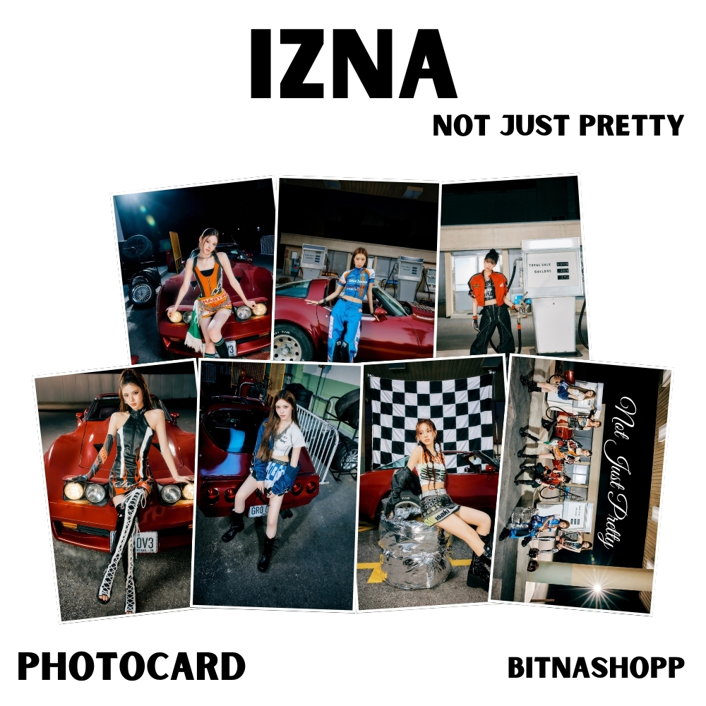 IZNA โฟโต้การ์ด ไม่ใช่ JUST PRETTY 7 ชิ้น KPOP UNOFFICIAL JEEMIN JUNGEUN SAEBI ขนาด MAI SARANG JIYOO