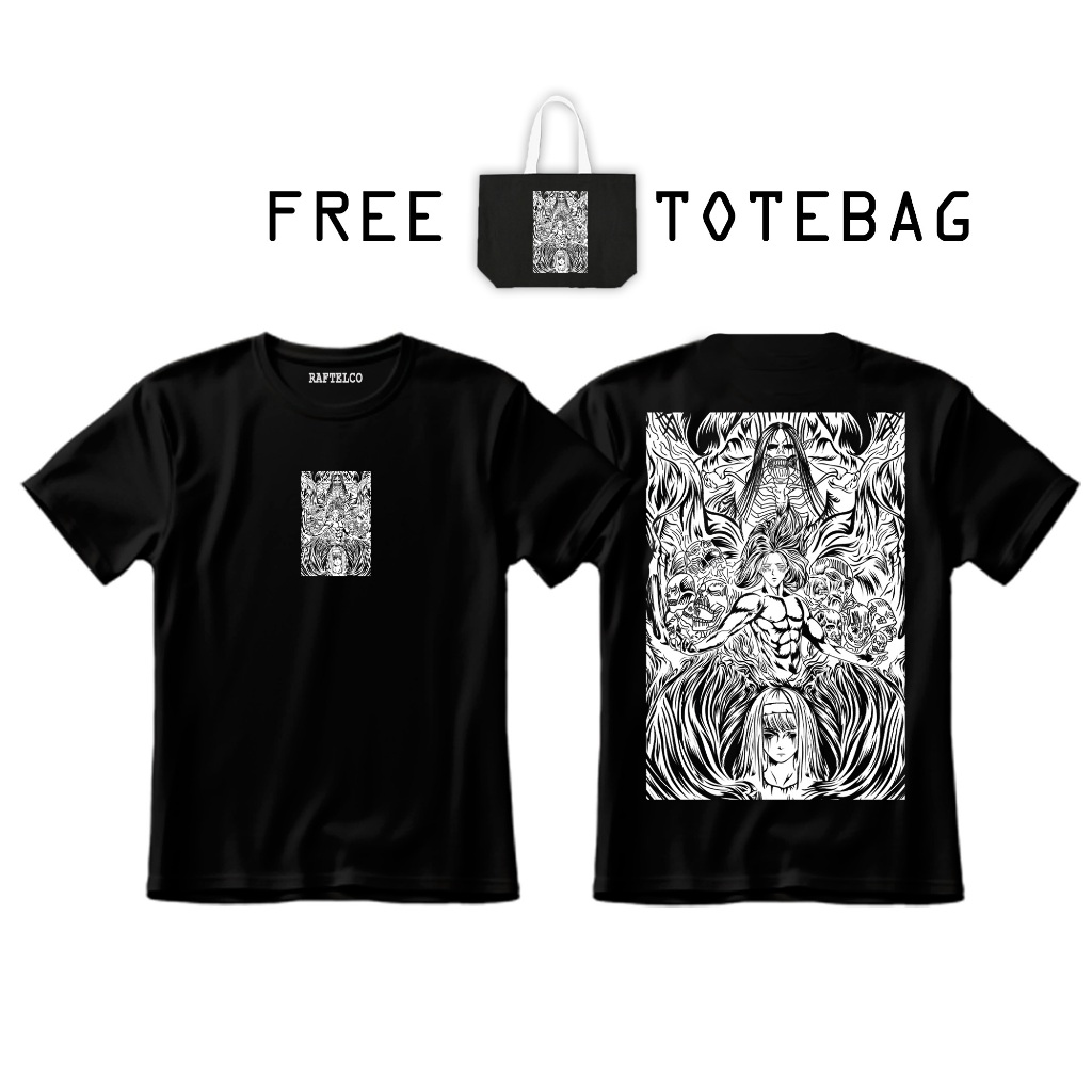 RAFTELCO - เสื้อยืด ATTACK ON TITAN - YMIR FRITZ - เสื้อยืดอนิเมะ - เสื้อยืดโจมตีบน ไททัน - เสื้อยืด