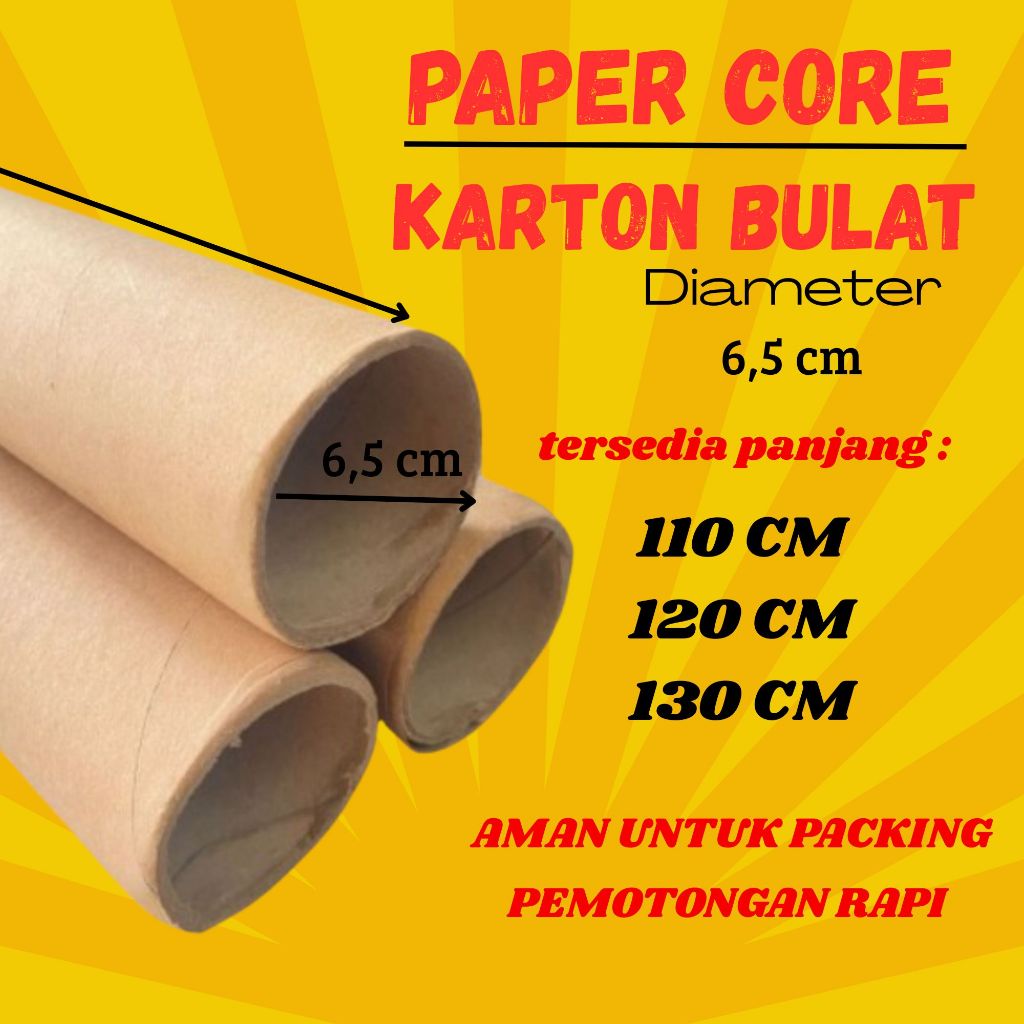 SELONGSONG PACKING / TUBE PACKING / PAPER CORE / ROUND CARDBOARD 110 cm, 120 cm, 130 cm