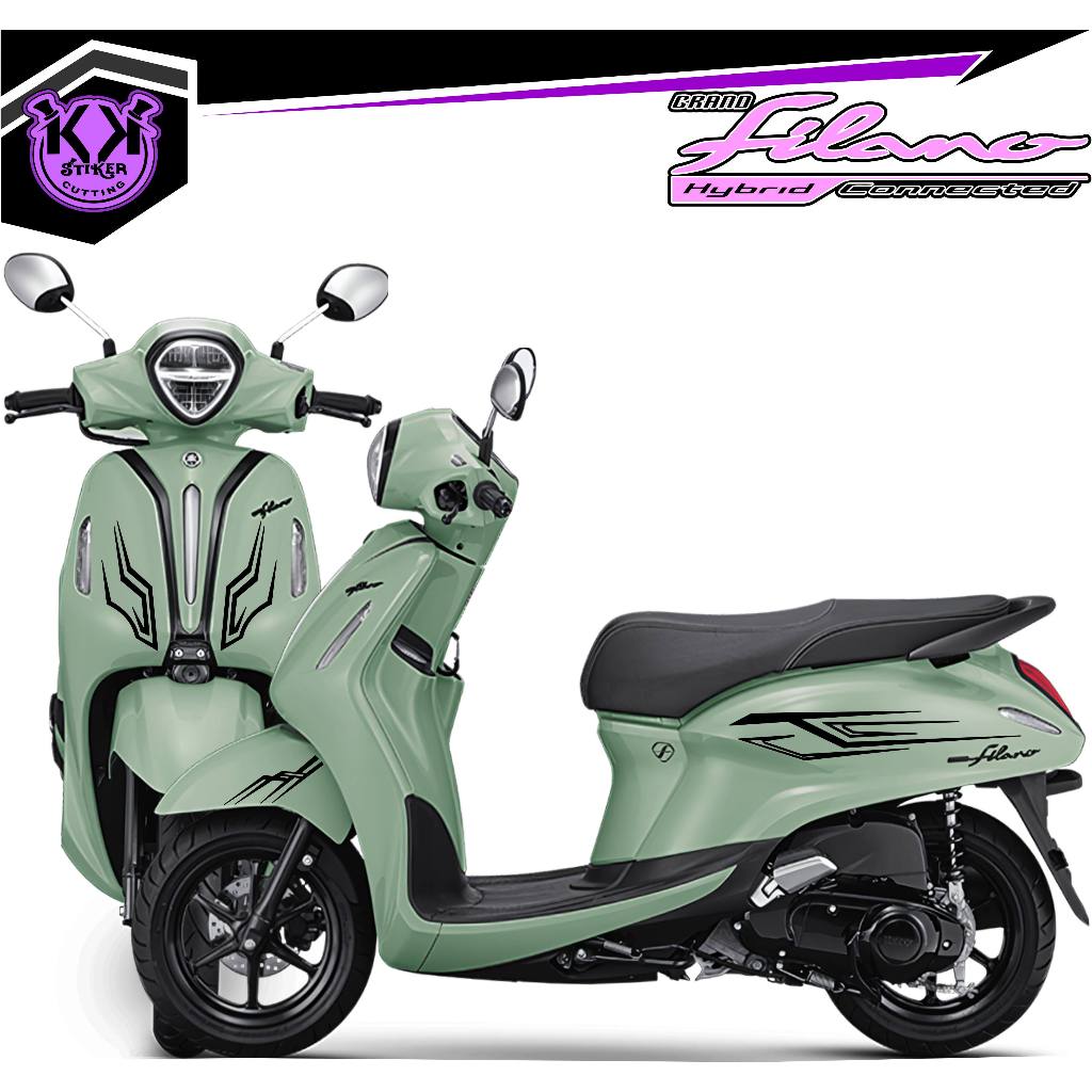 SC.581/สติ๊กเกอร์ตัด GRAND FILANO/MOTORCYCLE STRIPING/MOTORCYCLE STICKER/ TRIBAL STRIPING/GRAND FILA