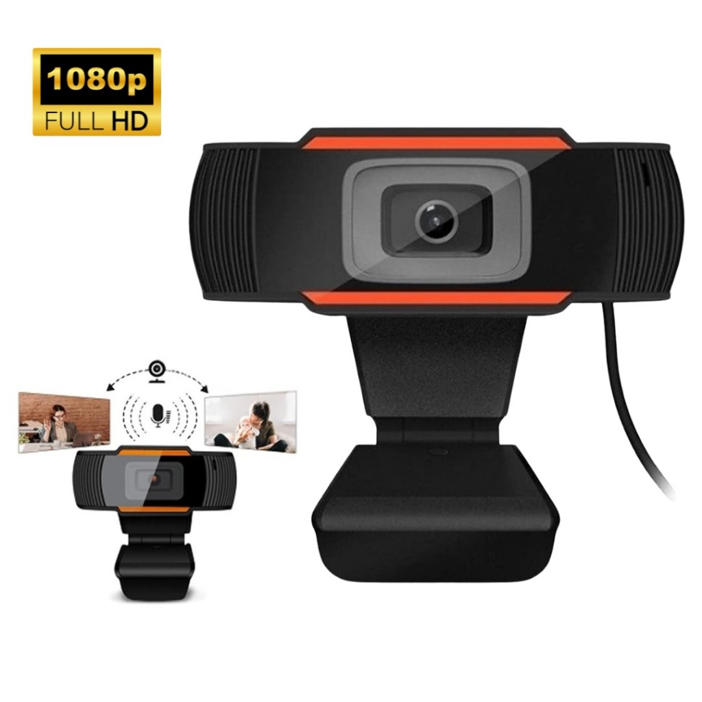 เว็บแคม Full HD 1080P สําหรับคอมพิวเตอร์พีซีแล็ปท็อปกล้อง USB พร้อมไมโครโฟน Webcast Live Zoom Meetin
