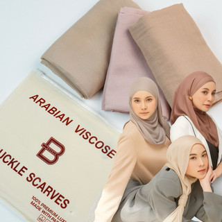 Pashmina Viscose Premium Lembut 185x75cm Buckle scarves