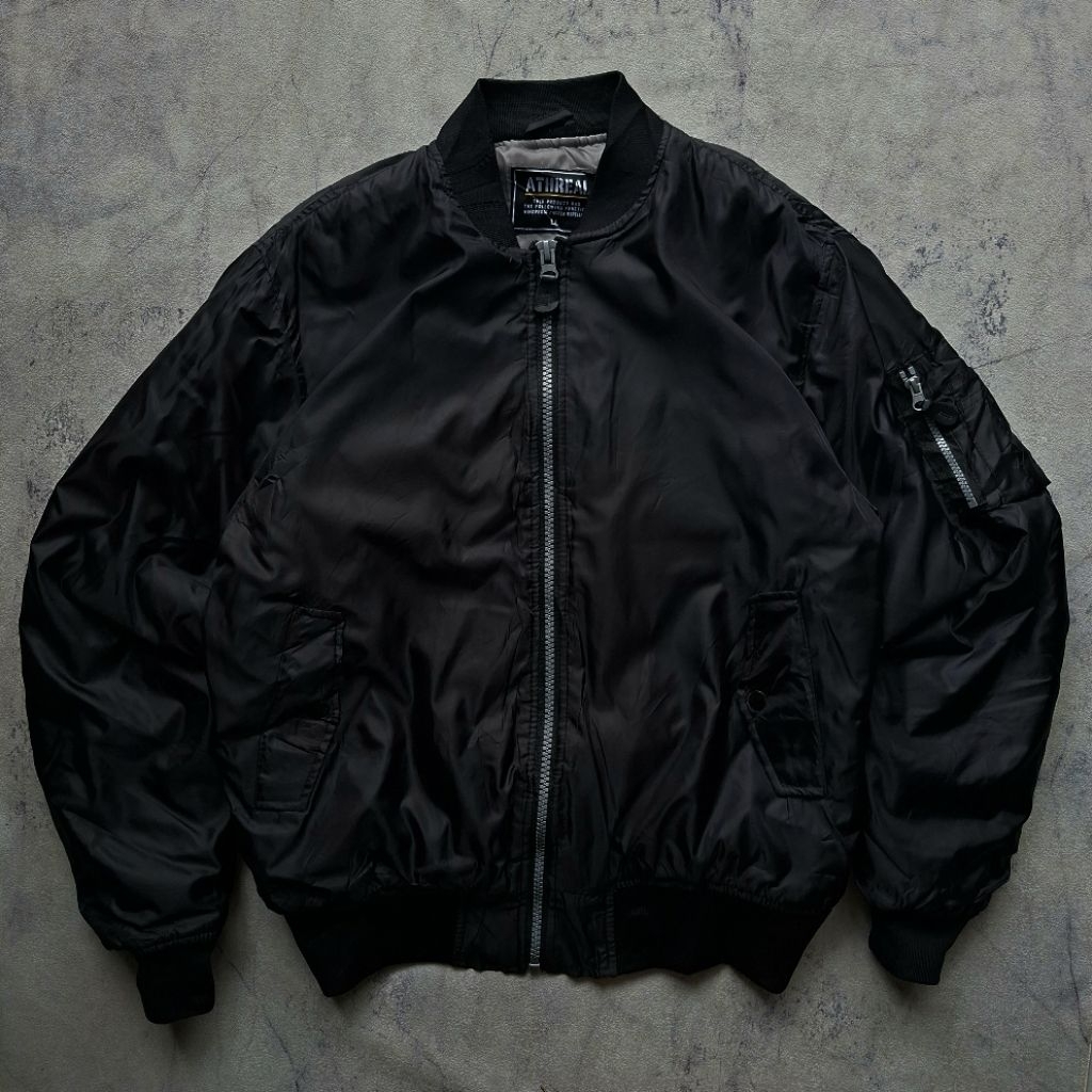 Bomber Jacket MA1 Athreal (สีดํา)