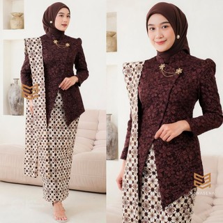 Kebaya Kutubaru Modern Premium Anggita Janggan Kondangan Wisuda Lamaran Bridesmaid Elegan Kekinian