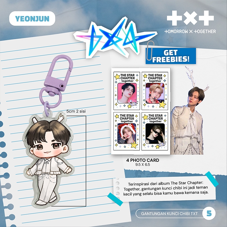 GANTUNGAN [TXT CHIBI KEY] | พวงกุญแจชิบิน่ารัก | ที่ดารารับ: TOGATHER | SOOBIN BEOMGYU TAHEYUN YEONJ