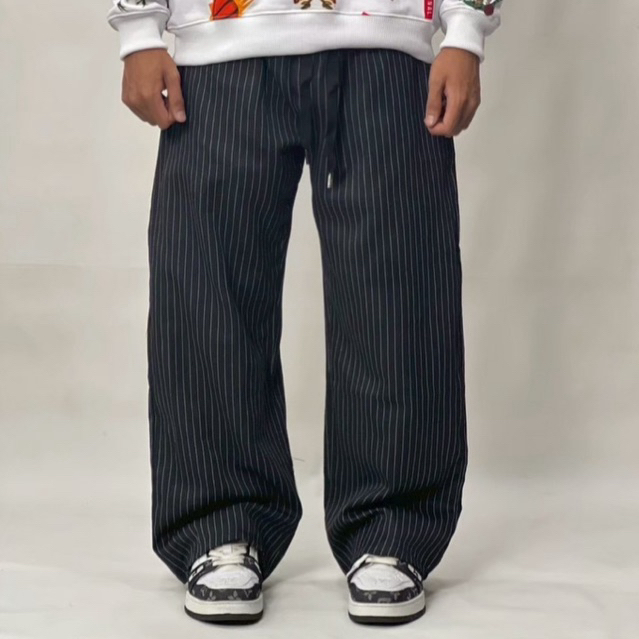 RETRO LINE PANTS - MODERN OVERSIZED BAGGY STRIPE PANTS - STRIPED PANTS - LATEST BAGGY LINES - BAGGY 