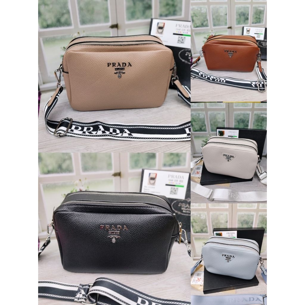 ใหม่ AppeL 2-Compartment PraPra Crossbody Sling Bag ฟรีกล่อง Importt Semprem