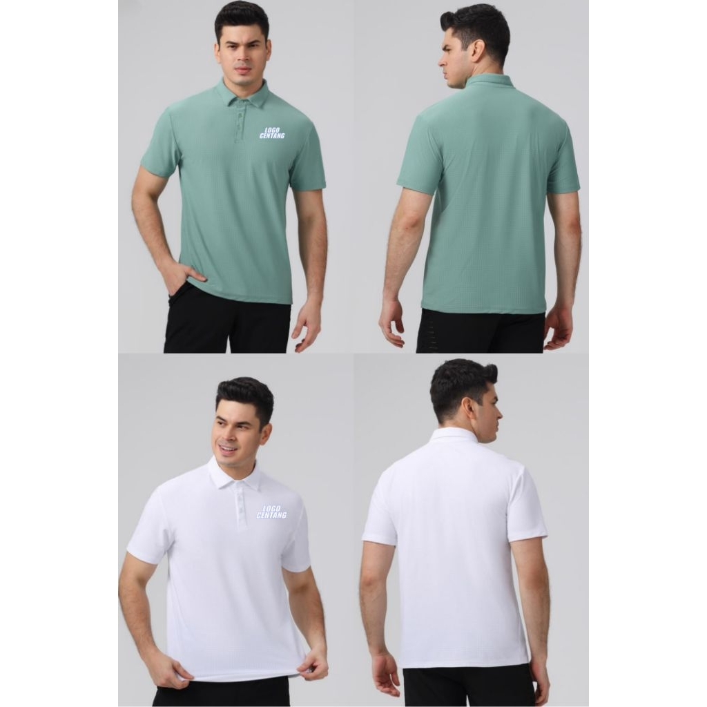 เสื้อโปโลผู้ชายคอปกเสื้อกีฬากอล์ฟเทนนิสแบดมินตันPadelกลางแจ้งPremium 6012