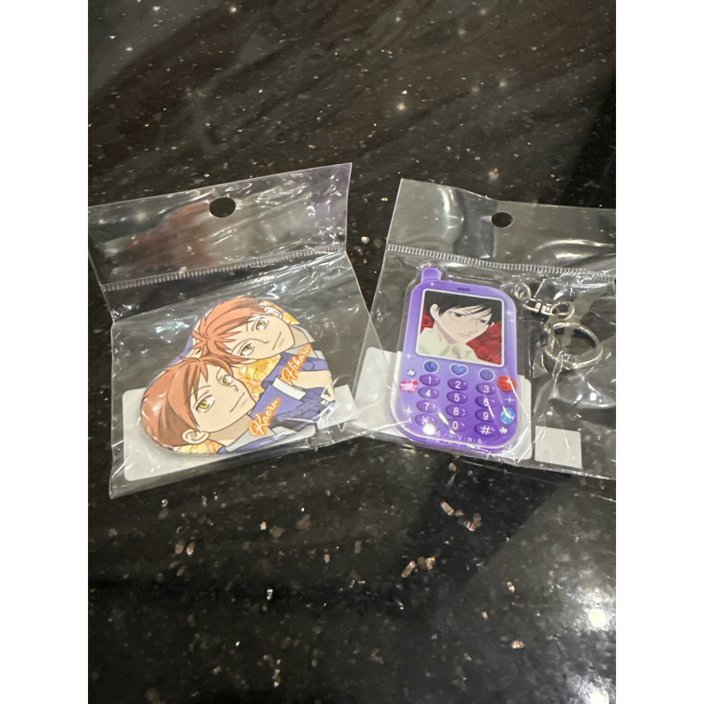 Ouran High School Host Club CHARACTER pin และพวงกุญแจ Kyoya Kaoru Hikaru