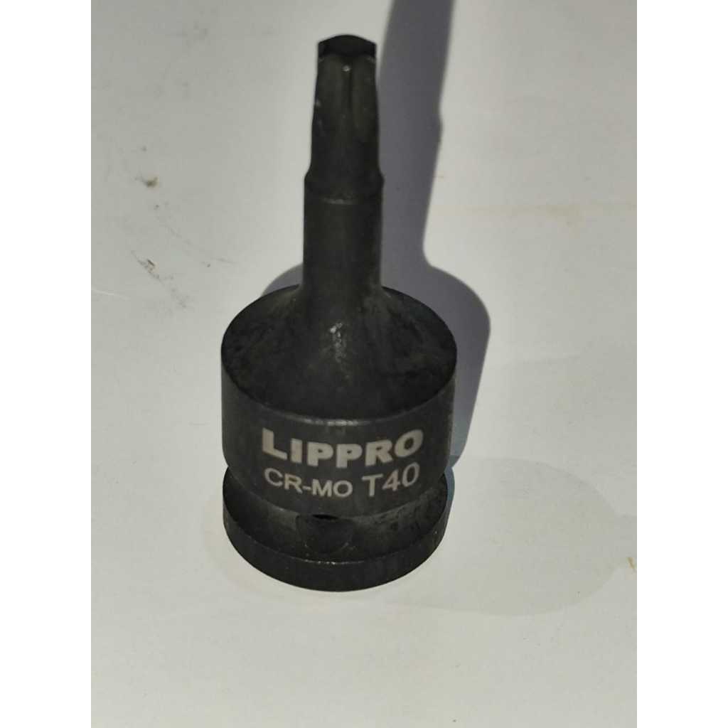ประแจกระบอก Torx T40 star - Lippro - Torx bit impact - ประแจโบลท์ดิสก์ - ขนาด T40