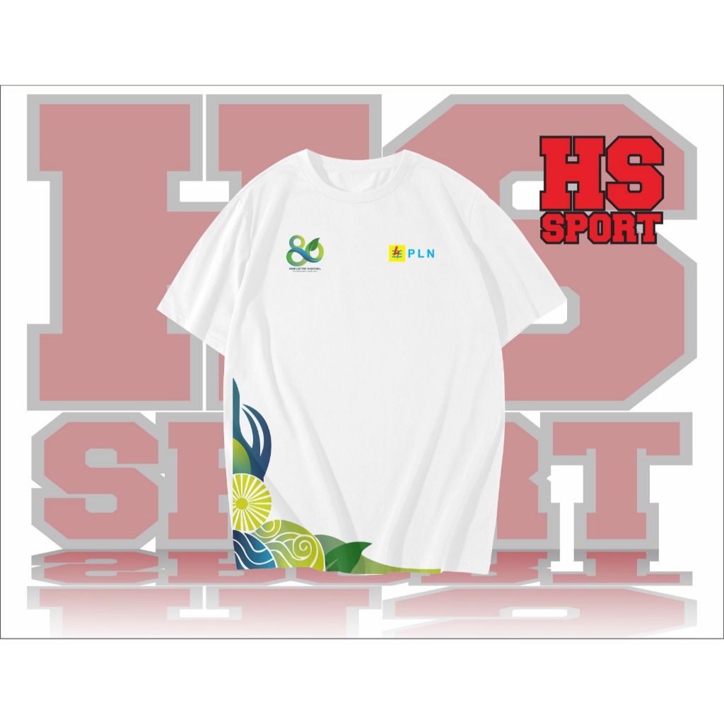 PLN T-SHIRT - PLN 80th BIRTHDAY CLOTHES BUMN SMART NATIONAL ELECTRICITY DAY - PLN 80th T-SHIRT