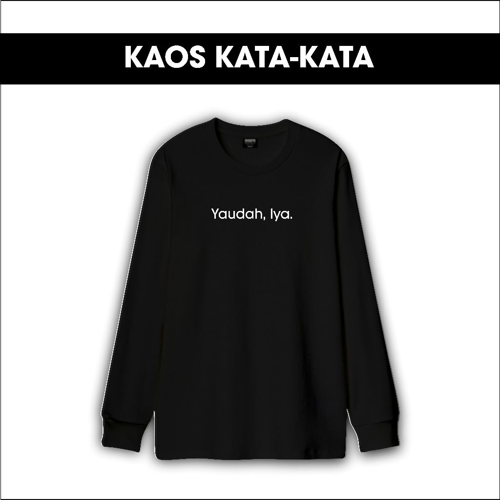 เสื้อยืด Distro พร้อม WORDS - Yudah Iya