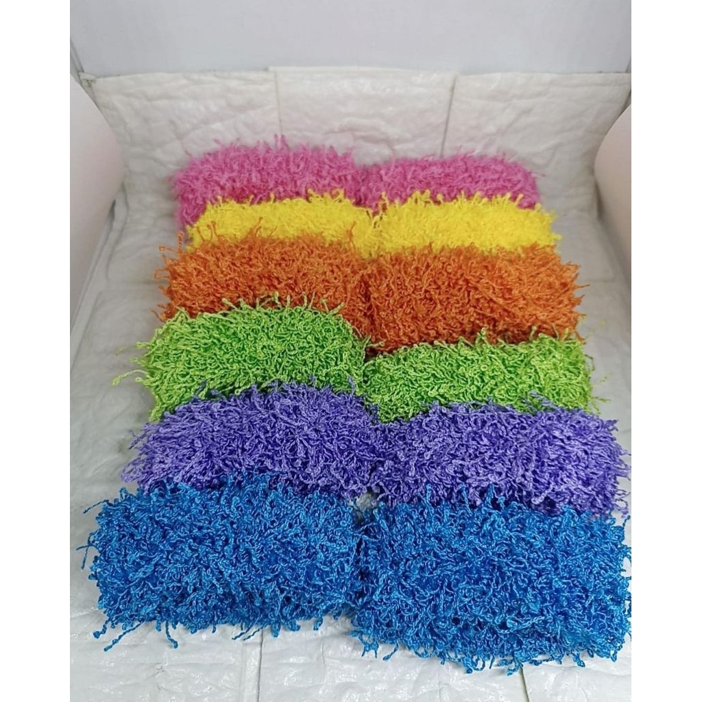 12 ชิ้น BIHUN PAIRS, THICK MULTI-COLOR BIHUN HAIR TIE, ELASTIC BIHUN DONUT PAIRS