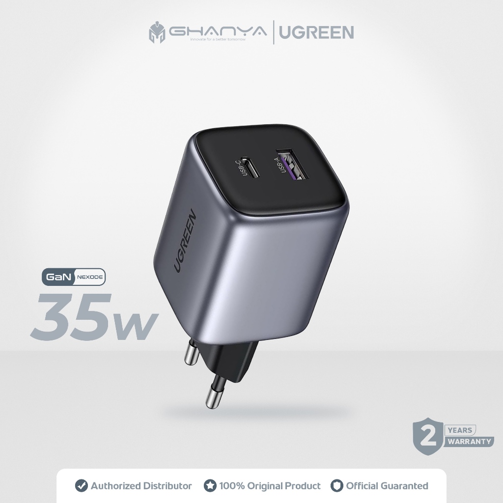 UGREEN หัวชาร์จชาร์จเร็ว Type C และ USB A 35W USB QC 3.0 PD 4.0 GaN 35W 15539