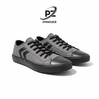 Sepatu Sneakers Pria Pinozz  Casual Abu Hitam Stylish Nyaman Anti Slip Sepatu Harian Pria