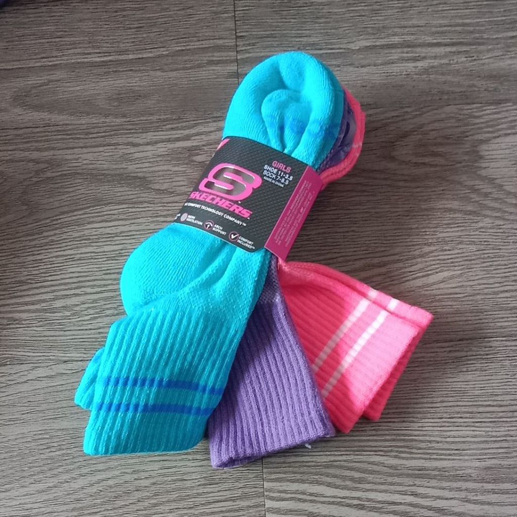 Ske Girls 3 คู่ ถุงเท้า Hi qtr