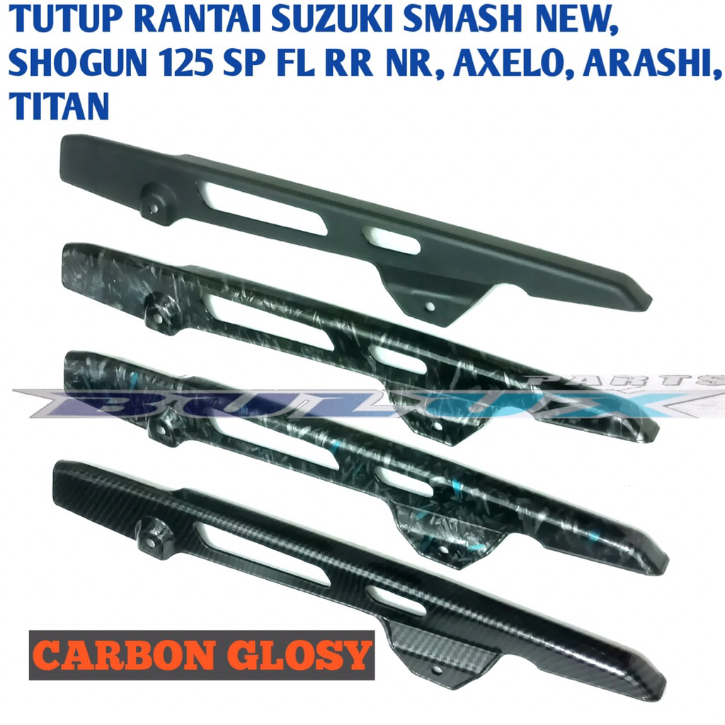 Carbon WTP ฝาครอบโซ่ Suzuki Smash New Shogun 125 SP FL RR Axelo Titan Arashi Custom Carbon