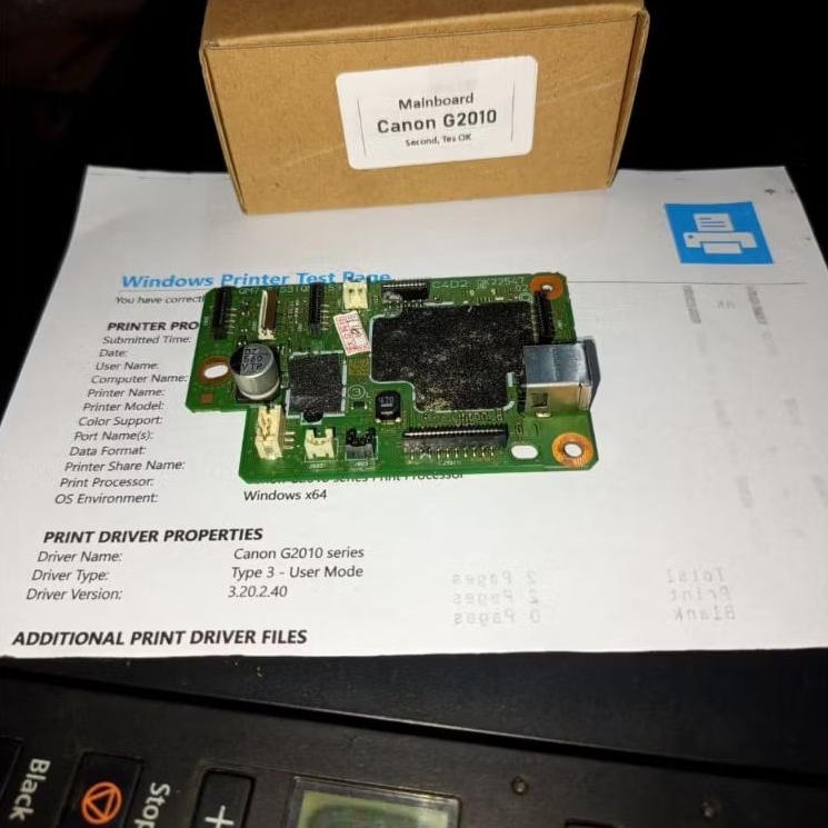 บอร์ดเมนบอร์ด canon g1010 g2010 มือสองเดิมแกะ