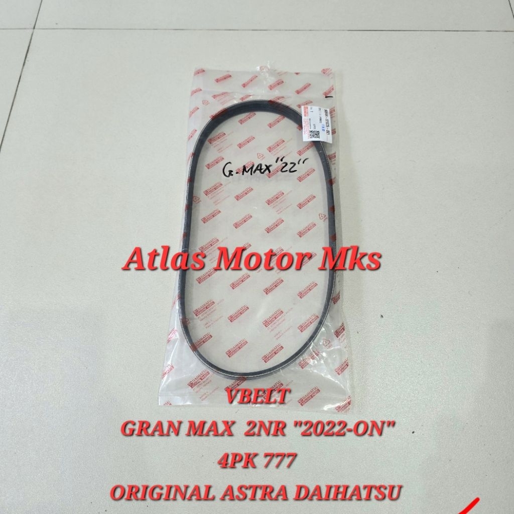 [1PC][4PK777] FAN BELT VBELT FAN BELT DAIHATSU GRAN MAX 2NR DUAL VVTI "2022-ON" - ASTRA DAIHATSU [4P