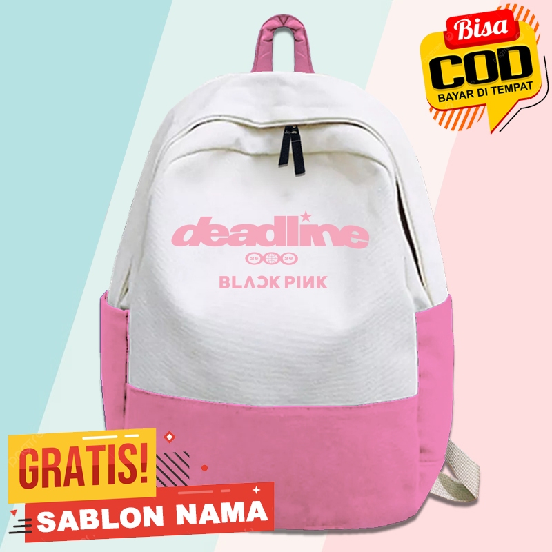 กระเป๋าเป้เด็ก BlackPink WorldTour DeadLine / BlackPink WorldTour DeadLine - พิมพ์ชื่อฟรี