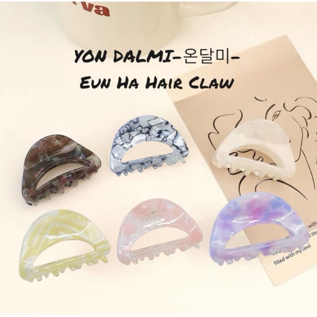 YON DALMI-Aquat-Eun Ha Hair Claw - กิ๊บติดผมเกาหลี - กิ๊บติดผมความงาม - คลิปร้านทําผม - คลิปเล็ก - ค