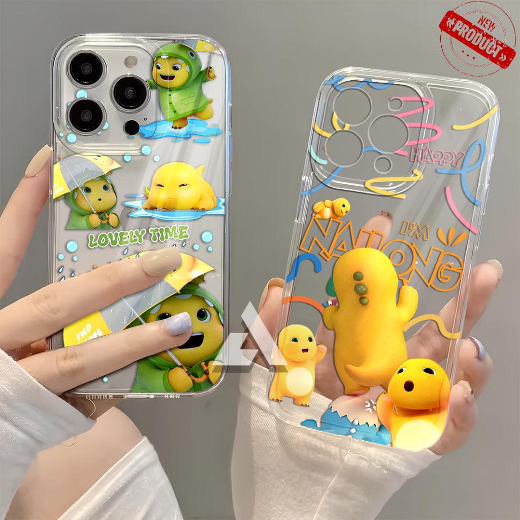 เคสใสมันสําหรับ Nubia A56 / neo 3t / A36 / neo 3 / neo 5G / neo 2 5G - Nailong din สีเหลือง น่ารัก ใ