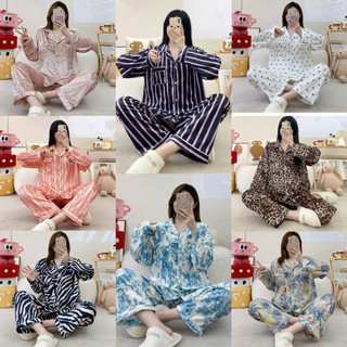 Piyama Wanita Setelan Wanita Baju Tidur Wanita Piyama Import  PP Kerah Bludru