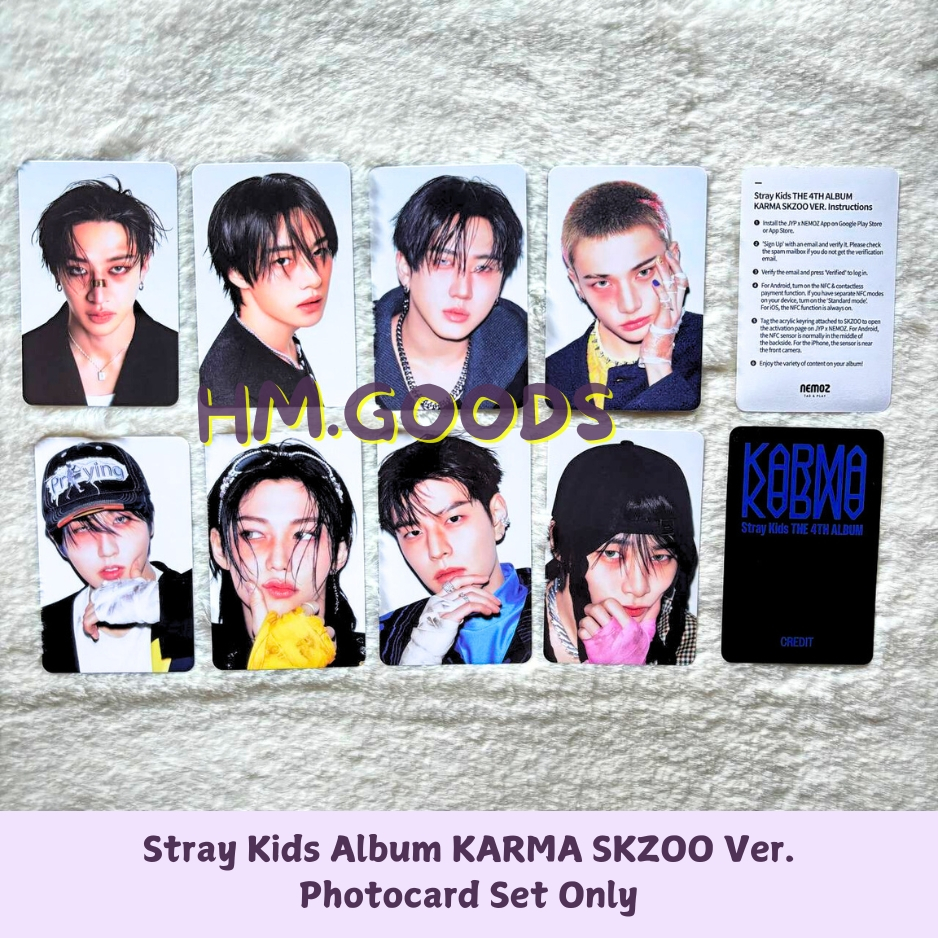 Stray Kids Photocard Set เฉพาะอัลบั้ม KARMA SKZOO Ver.