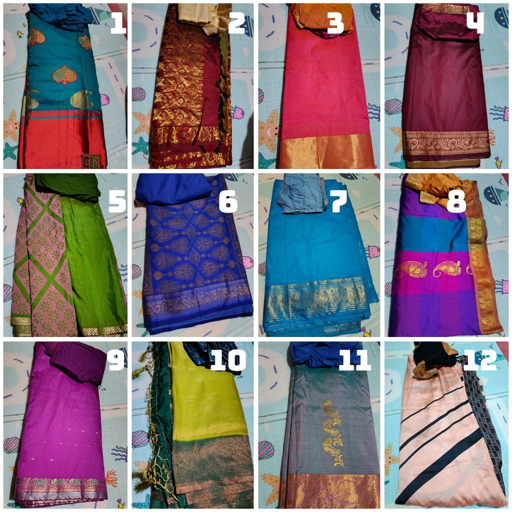 KATUN INDIAN CLOTHES/ SAREE LLIT COTTON SONGKET SATIN SOFT/ COOL PLUS CHLLY