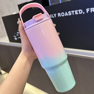 TERMOS 4099 กระติกน้ําร้อน, แก้วน้ําสูญญากาศฉนวนกาแฟชาแบบพกพา 900ML 30oz สอง TOWN COLOUR2 HOW TO DRI